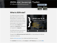 Tablet Screenshot of json-stat.com