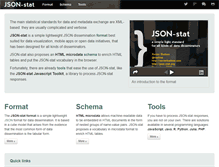 Tablet Screenshot of json-stat.org